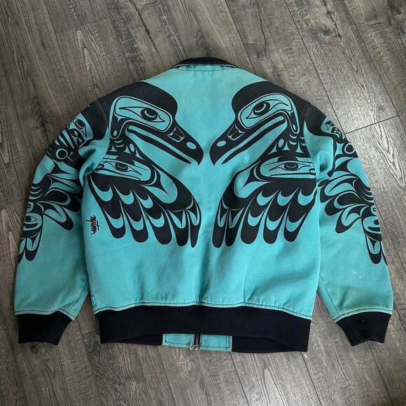 Rare FW19 Worn Supreme Makah Canvas Bomber ZipUp Work Jacket - Picture 2 of 8